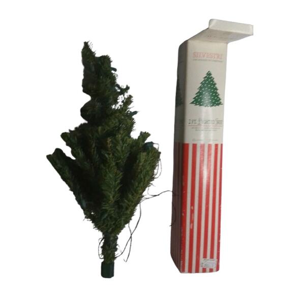 Vintage Silvestri Christmas Tree 2 Foot Lighted White Lights 24 Inches READ - Picture 2 of 6
